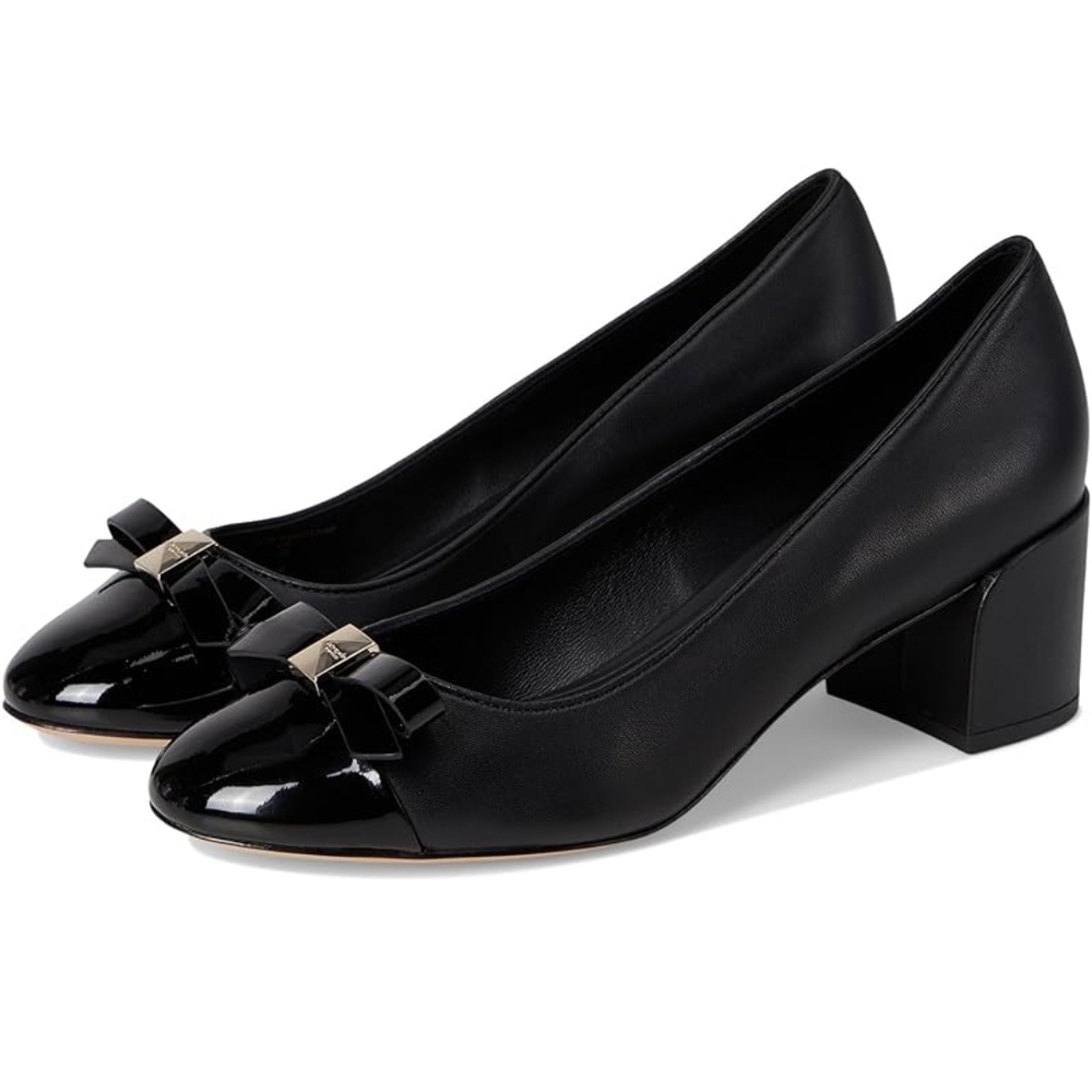 NEW Kate Spade Black Deco Bow Ballet Pumps